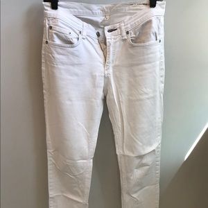 Rag & bone white skinny jeans